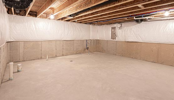 basement crawl space waterproofing