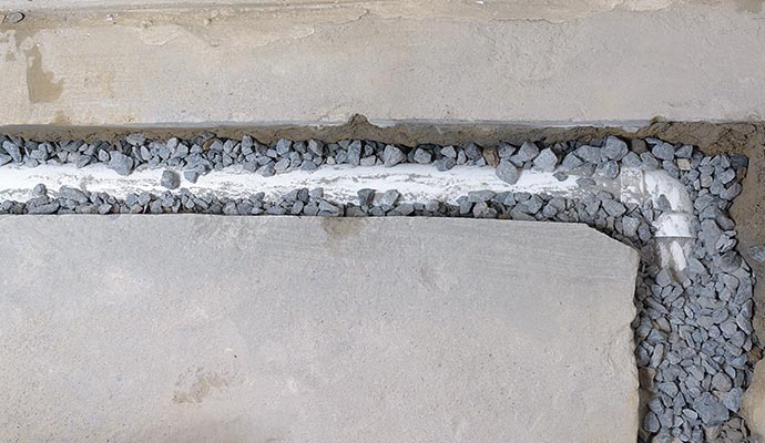 Basement drainage system