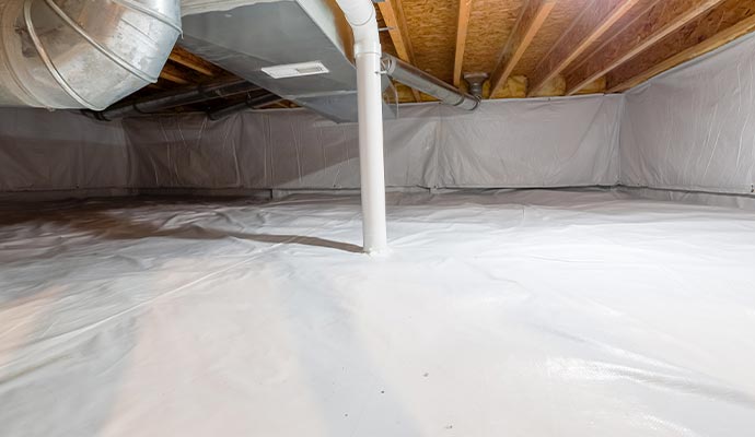 Installed crawl space ventilation system Installed crawl space ventilation system