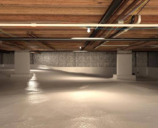 Insulated crawl space Insulated crawl space