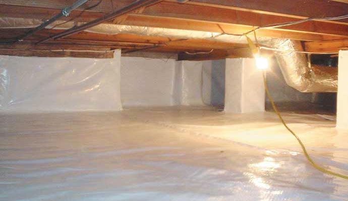 Recently encapsulated crawl space Recently encapsulated crawl space