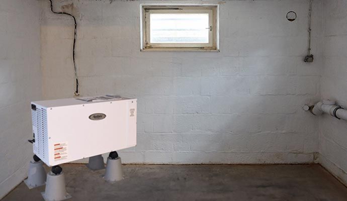 Installed a dehumidifier in the basement Installed a dehumidifier in the basement