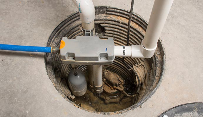 Basement sump pump system