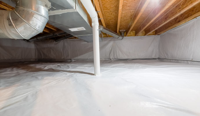 A clean crawl space