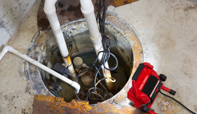 expert sump pump installing