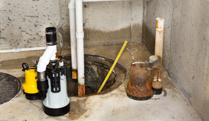 Sump pump maintenance service